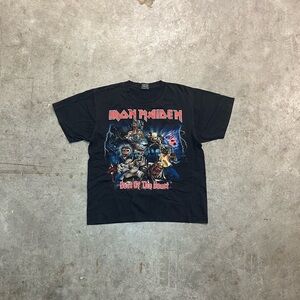 Iron Maiden 90's Center Graphic Heavy Metal Rock Band Tee